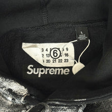 Load image into Gallery viewer, 2024 supreme margiela foil box logo hoodie black
