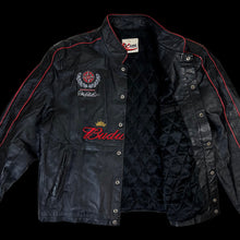 Load image into Gallery viewer, 2000s budweiser dale earnhardt jr leather jacket
