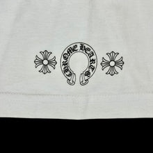 Load image into Gallery viewer, chrome hearts gradient circle logo tee white
