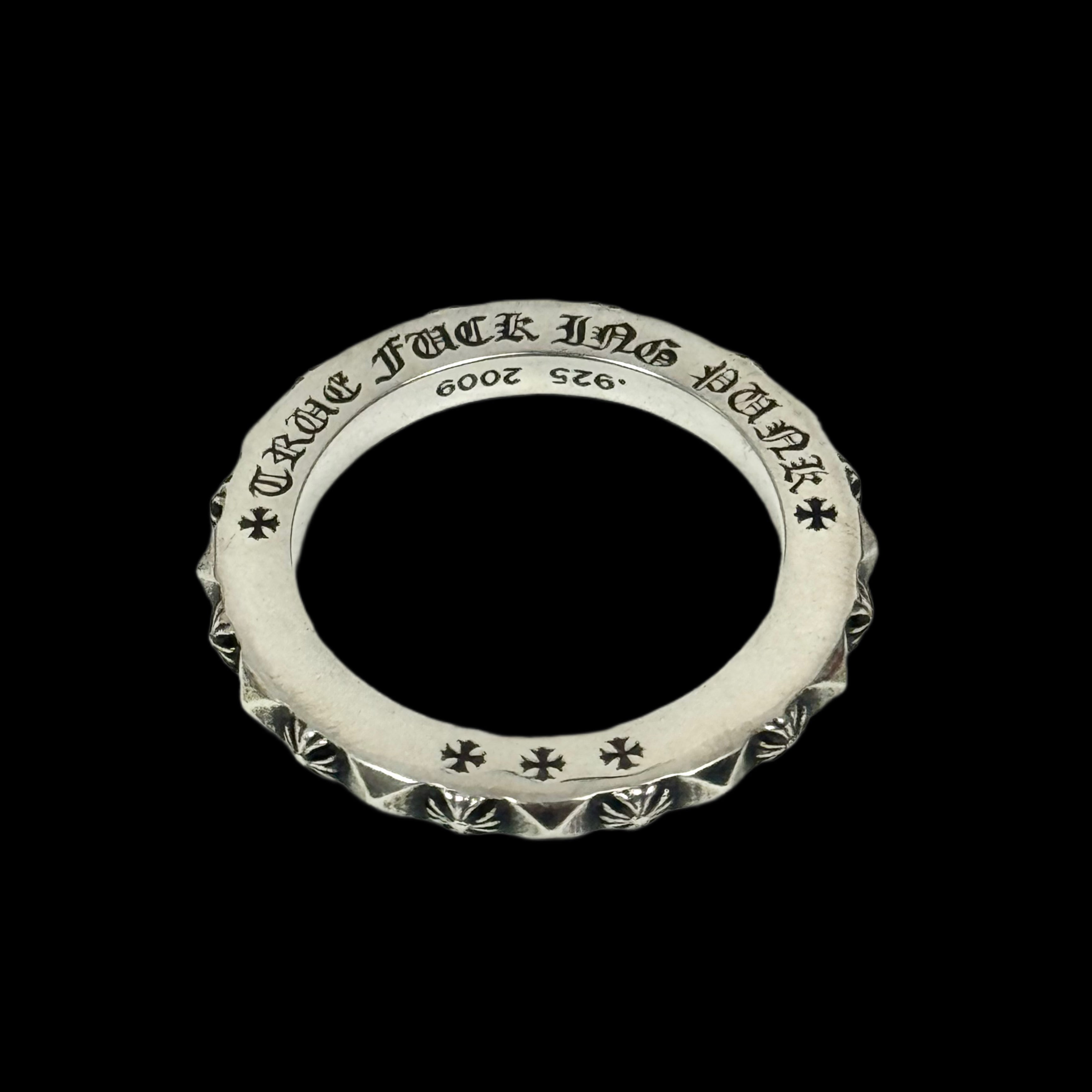 chrome hearts true fucking punk ring 3mm – change clothes