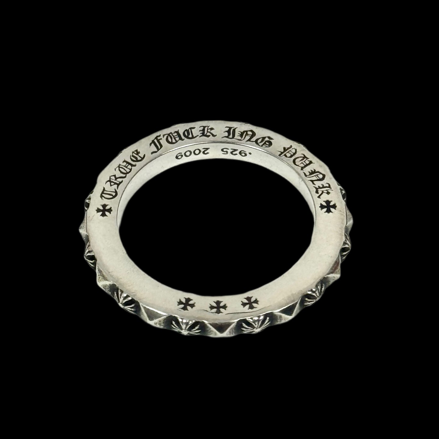 chrome hearts true fucking punk ring 3mm