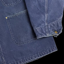 Load image into Gallery viewer, vintage carhartt blanket lined chore coat navy
