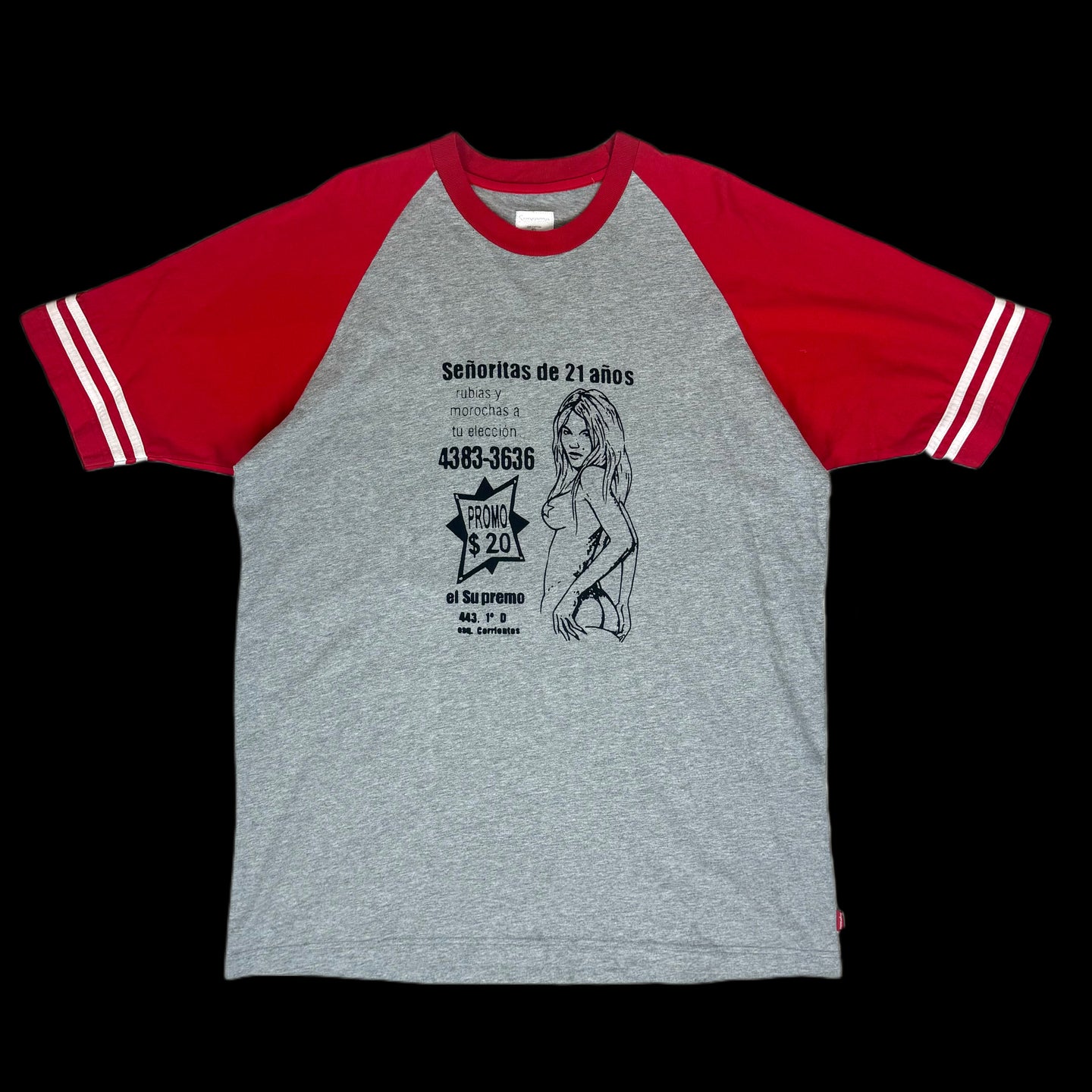 2009 supreme senoritas raglan top