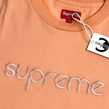Load image into Gallery viewer, 2016 supreme tonal embroidered tee peach
