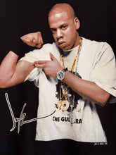 Load image into Gallery viewer, 2003 jay z flex pose roc a fella chains portrait tee
