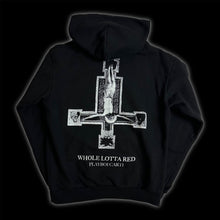 Load image into Gallery viewer, 2021 playboi carti wlr hand + upside down crucifix hoodie
