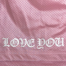 Load image into Gallery viewer, chrome hearts love you shorts pink
