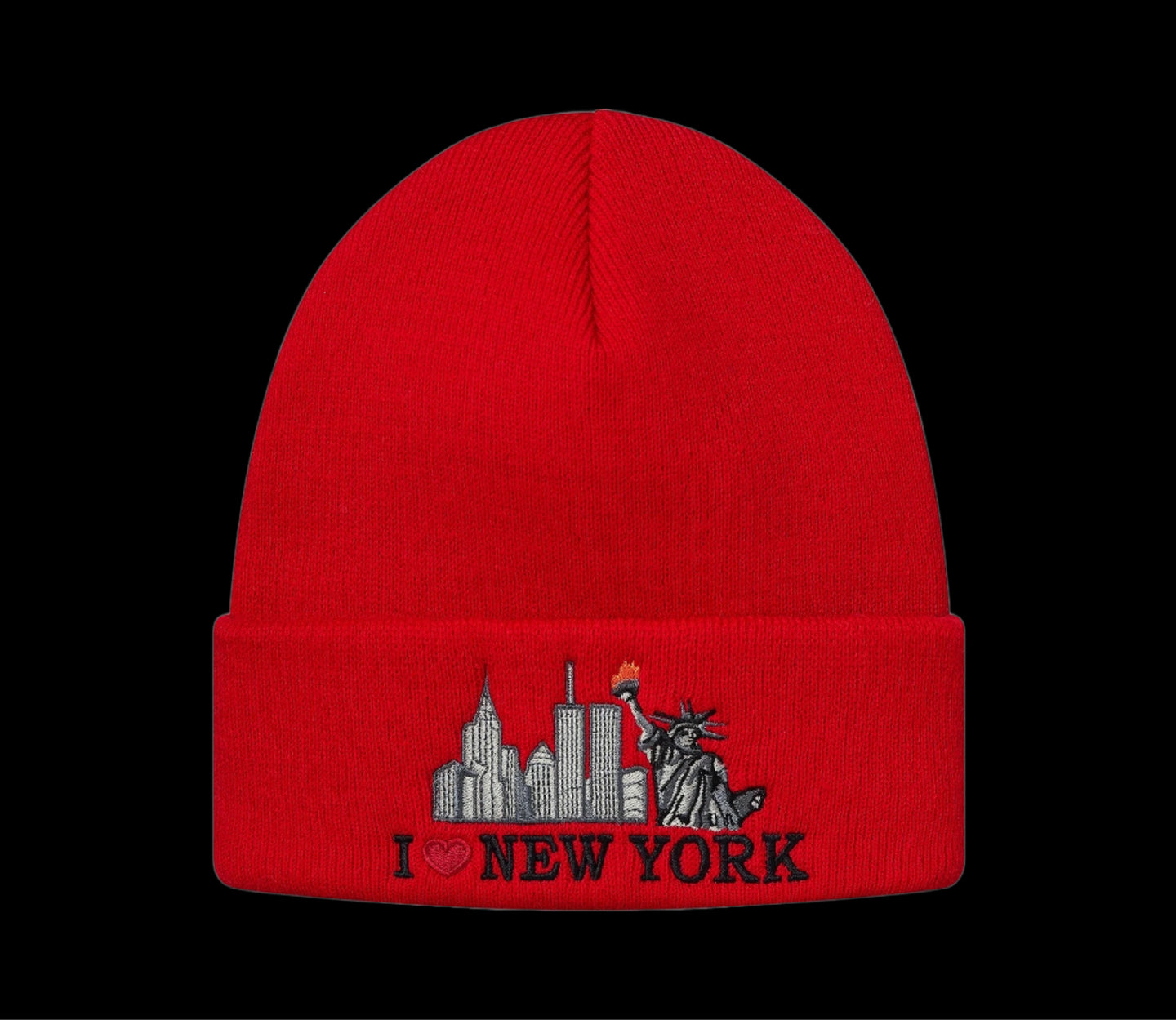 2017 supreme i love ny beanie red