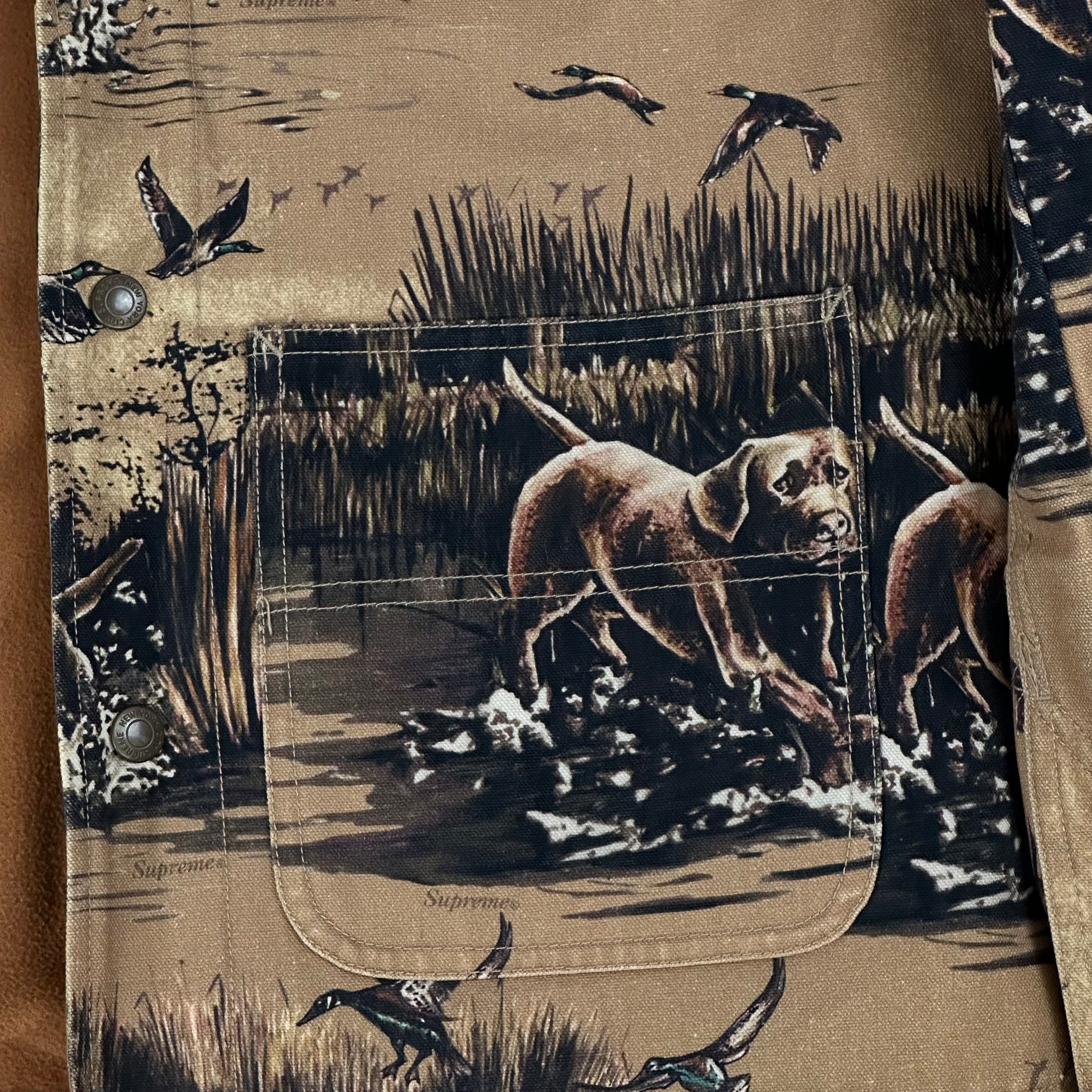 2012 supreme dogs and ducks chore coat – change clothes