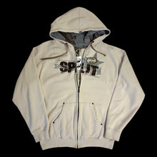 Load image into Gallery viewer, y2k split working class hero zip up hoodie
