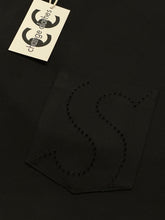 Load image into Gallery viewer, 2021 supreme laser s logo pocket tee black
