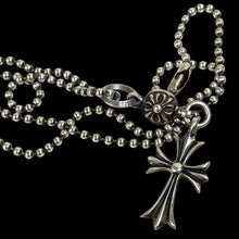 Load image into Gallery viewer, chrome hearts tiny cross + ball pendant
