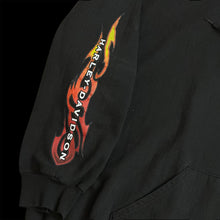 Load image into Gallery viewer, harley davidson tribal flames zip up hoodie pig trail arkansas
