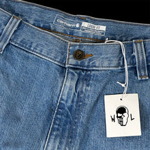 Load image into Gallery viewer, warren lotas reaper carhartt denim shorts long jorts
