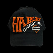 Load image into Gallery viewer, vintage harley davidson puff embroidered hat
