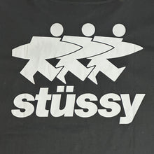 Load image into Gallery viewer, stussy surfman tee off black

