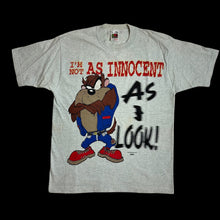 Load image into Gallery viewer, 1996 taz not as innocent as i look tee
