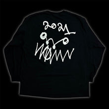 Load image into Gallery viewer, 2021 asspizza triple box logo l/s tee blue GITD
