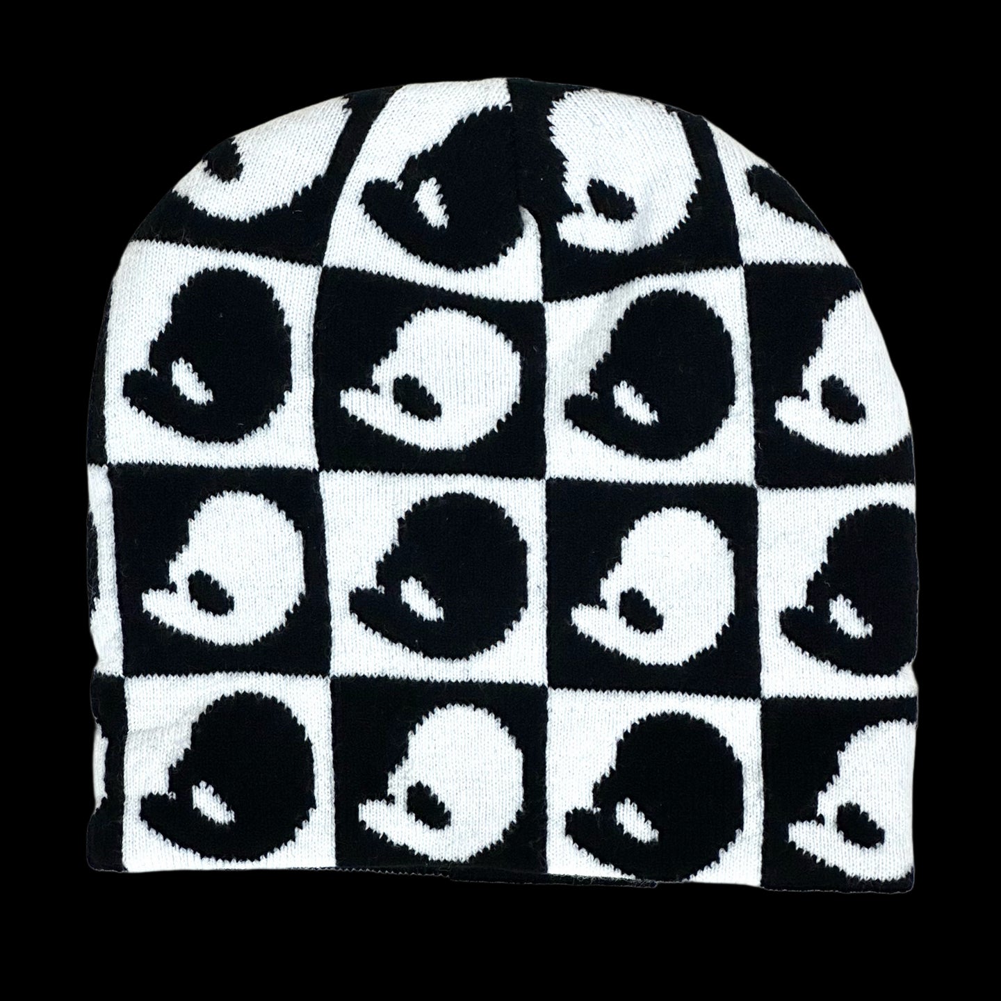 father steve mouse beanie checkerboard