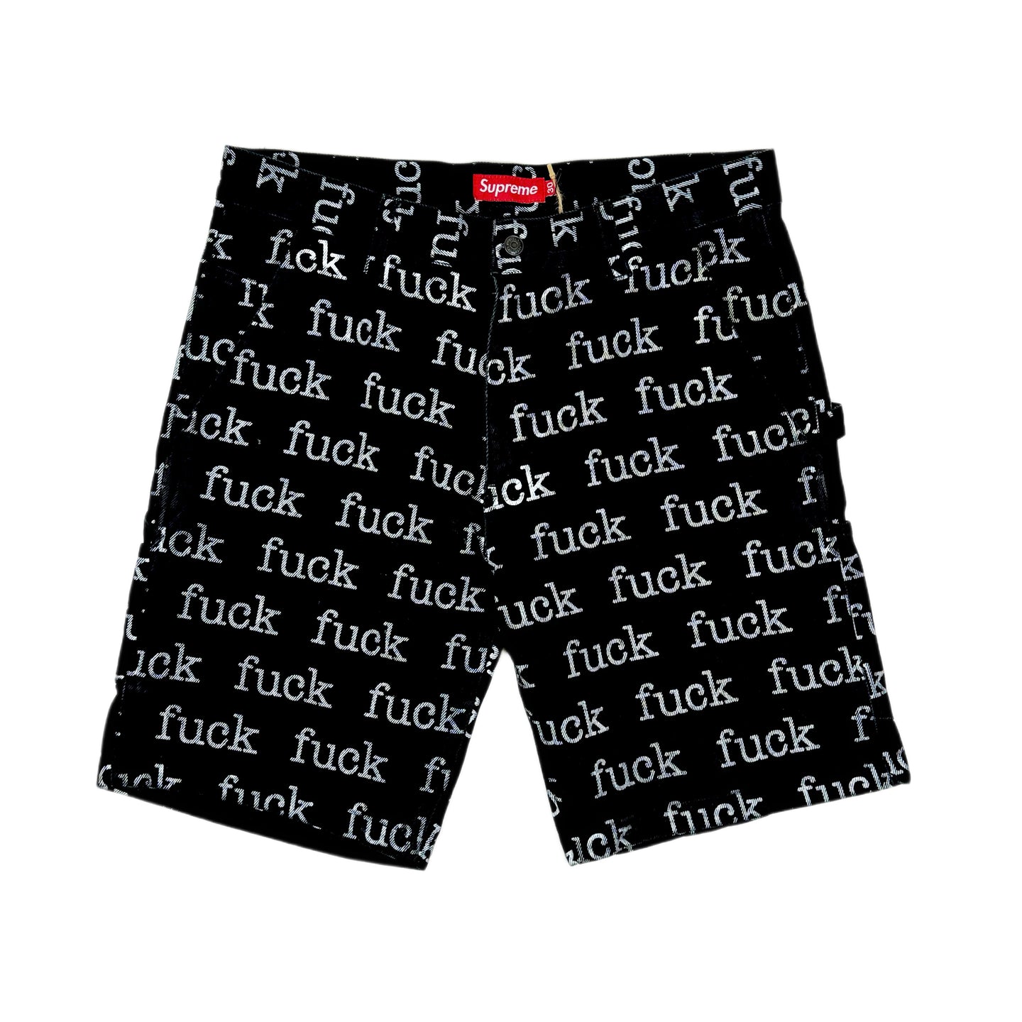 2013 supreme fuck denim shorts