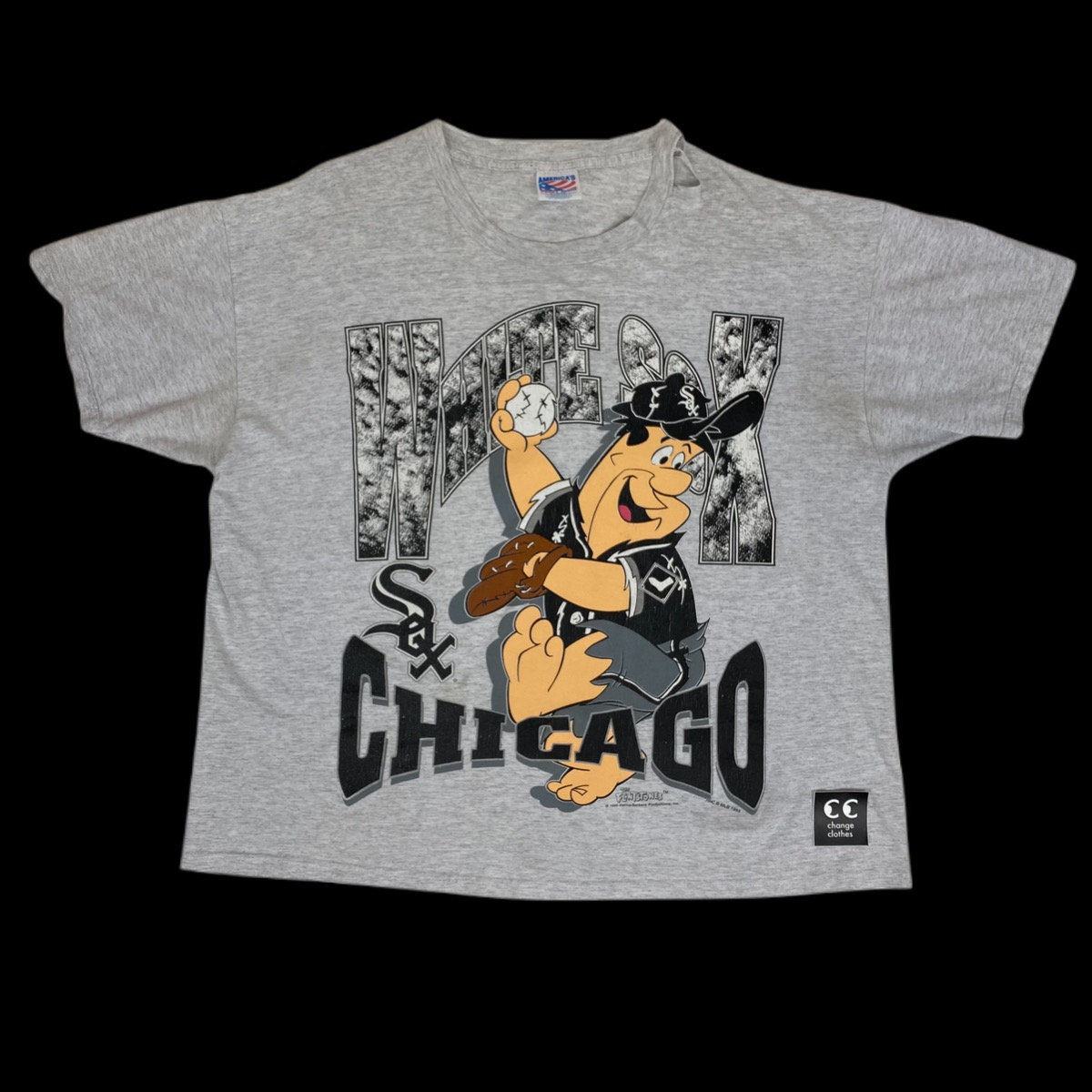 1994 chicago white sox fred flinstones tee