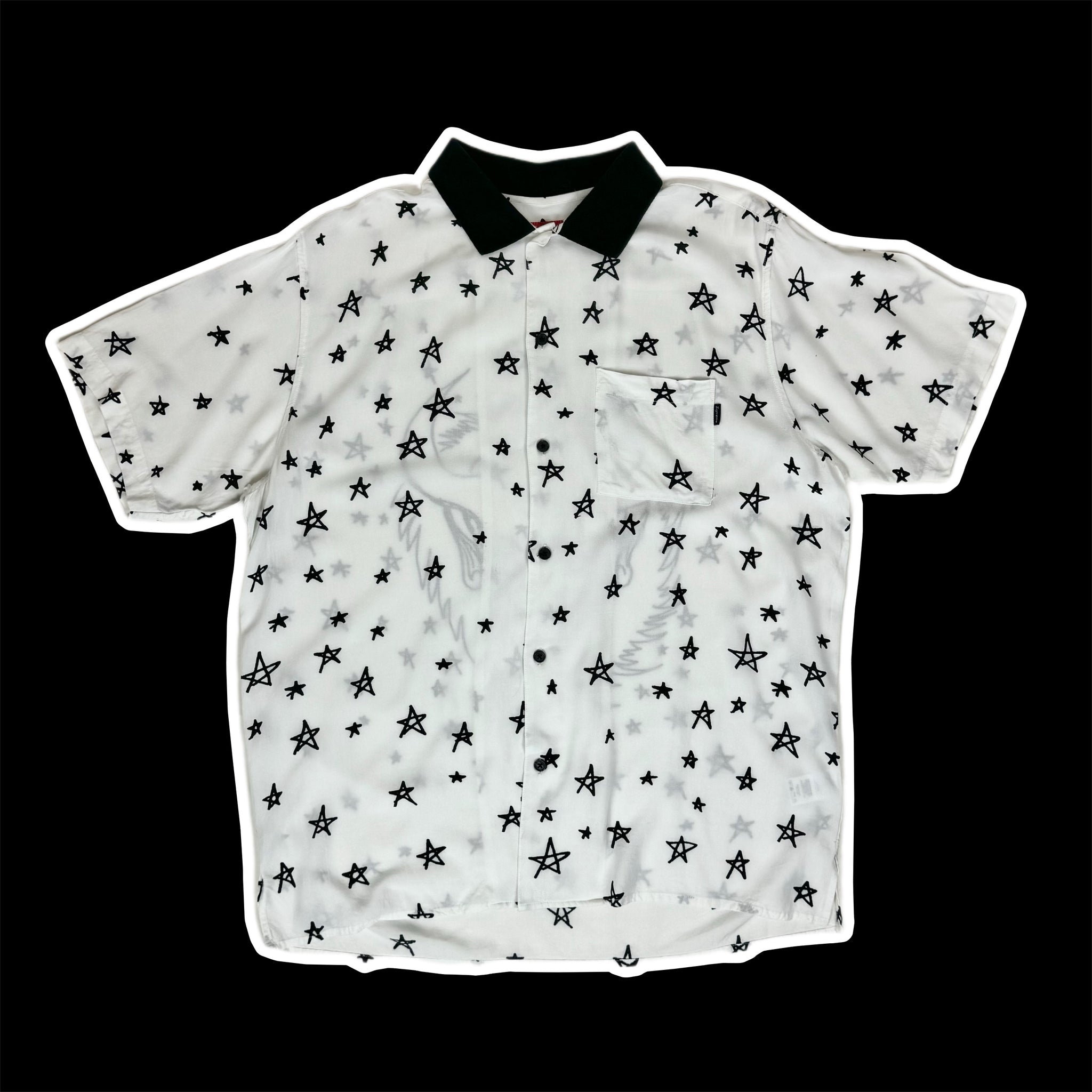 supreme daniel johnston rayon シャツ 白 2018 supreme daniel johnston stars rayon white – change clothes