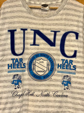 Load image into Gallery viewer, 1990s UNC tarheels crest striped tee
