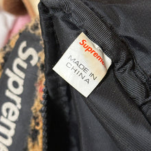 Load image into Gallery viewer, 2017 supreme leopard fleece waist bag
