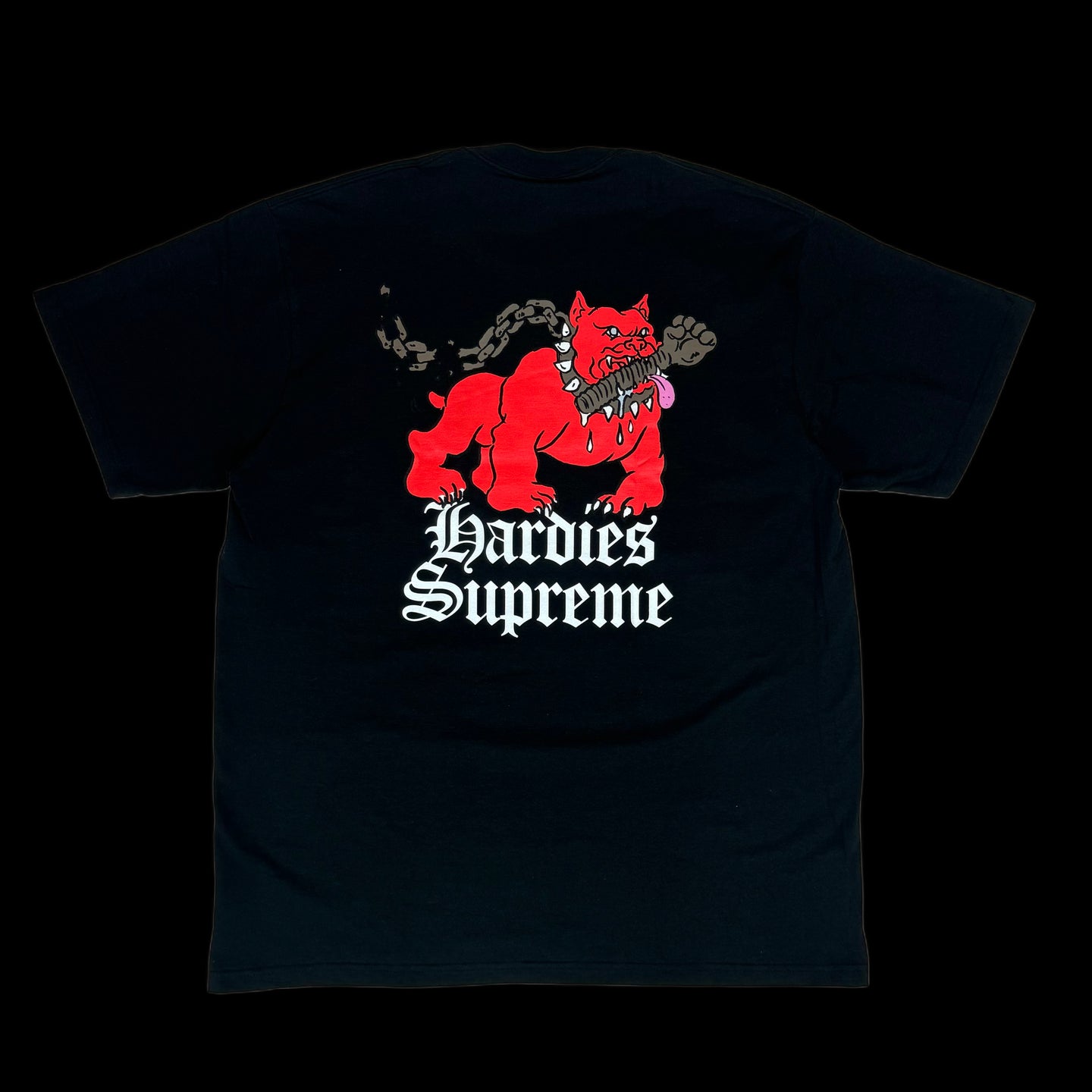 2023 supreme hardies dog tee black