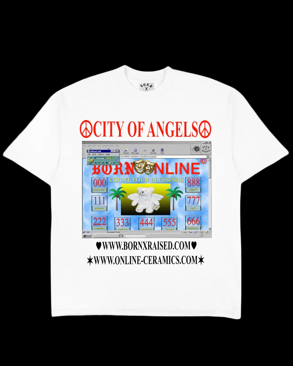 online ceramics // born x raised count your blessings tee