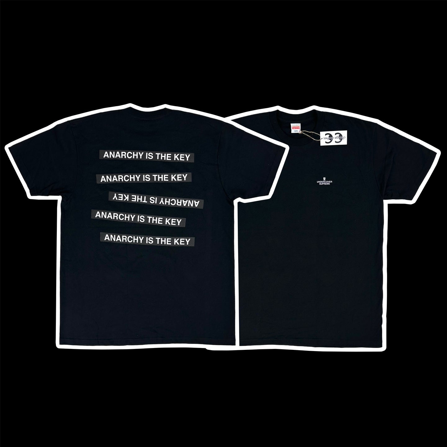 2015 supreme // undercover anarchy tee black