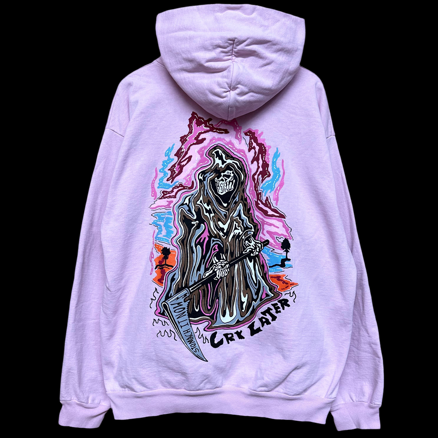 2022 warren lotas cry later hoodie pink