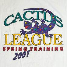 Load image into Gallery viewer, 2001 cactus league spring training lizard tee
