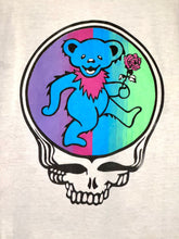 Load image into Gallery viewer, 90s grateful dead bear rose skull tee

