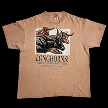 Load image into Gallery viewer, late 90s texas longhorns dirt dye tee
