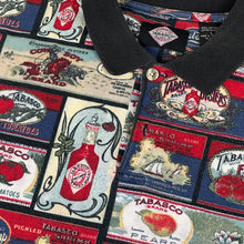 Load image into Gallery viewer, vtg tabasco collage pique knit polo

