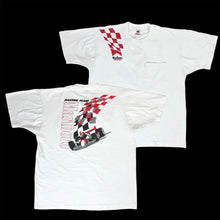 Load image into Gallery viewer, 90s marlboro racing team red checker shoulder tee
