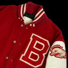 Load image into Gallery viewer, 1989 brophy broncos letterman jacket
