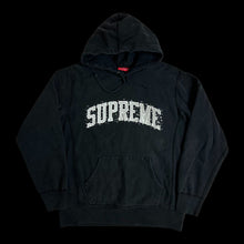 Load image into Gallery viewer, 2018 supreme water arc logo hoodie black
