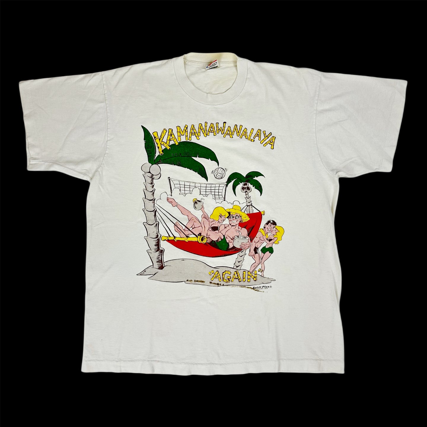 early 90s kamanawanalaya hawaiian frat tee
