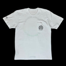 Load image into Gallery viewer, chrome hearts gradient circle logo tee white
