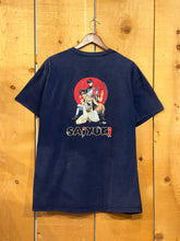 Load image into Gallery viewer, 2000 saiyuki manga anime yin yang logo tee navy

