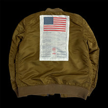 Load image into Gallery viewer, 2014 supreme blood chit reversible ma-1 satin bomber jacket
