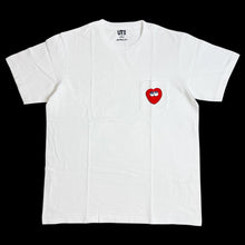 Load image into Gallery viewer, 2016 kaws heart pocket tee white
