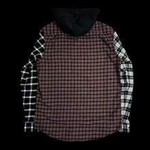Load image into Gallery viewer, 2014 supreme multi plaid hooded flannel black
