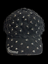 Load image into Gallery viewer, 2026 supreme hole punch rhinestone denim cap
