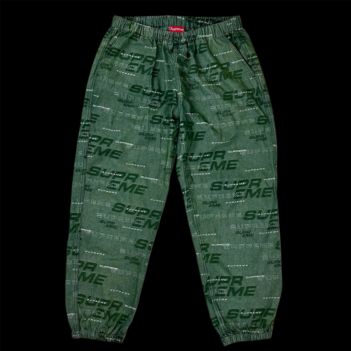 2019 supreme dimensions logo denim skate pant