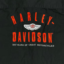 Load image into Gallery viewer, 2003 harley 100 years embroidered button up l/s
