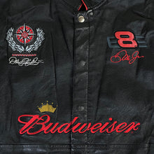 Load image into Gallery viewer, 2000s budweiser dale earnhardt jr leather jacket
