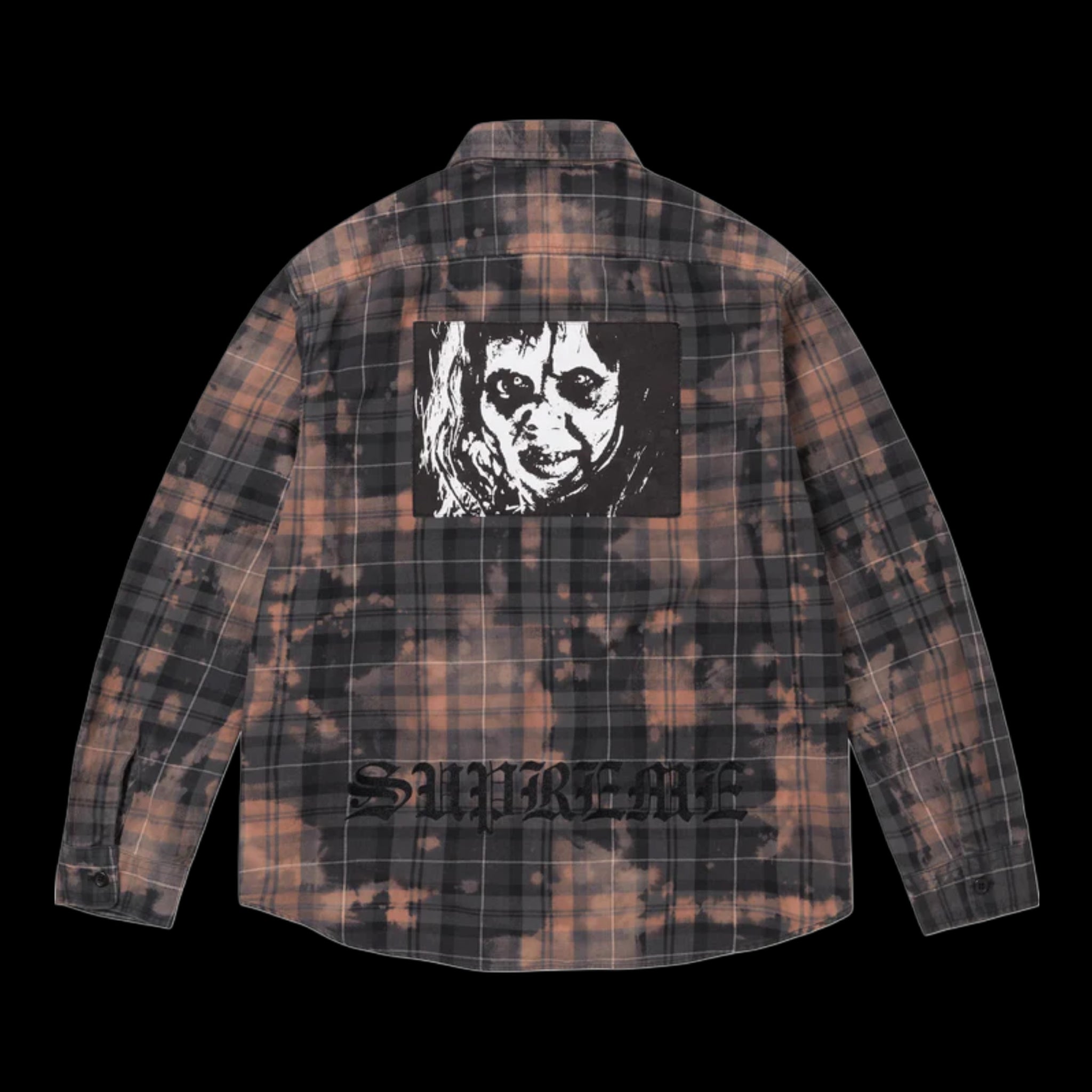 2025 supreme exorcist bleached flannel – change clothes